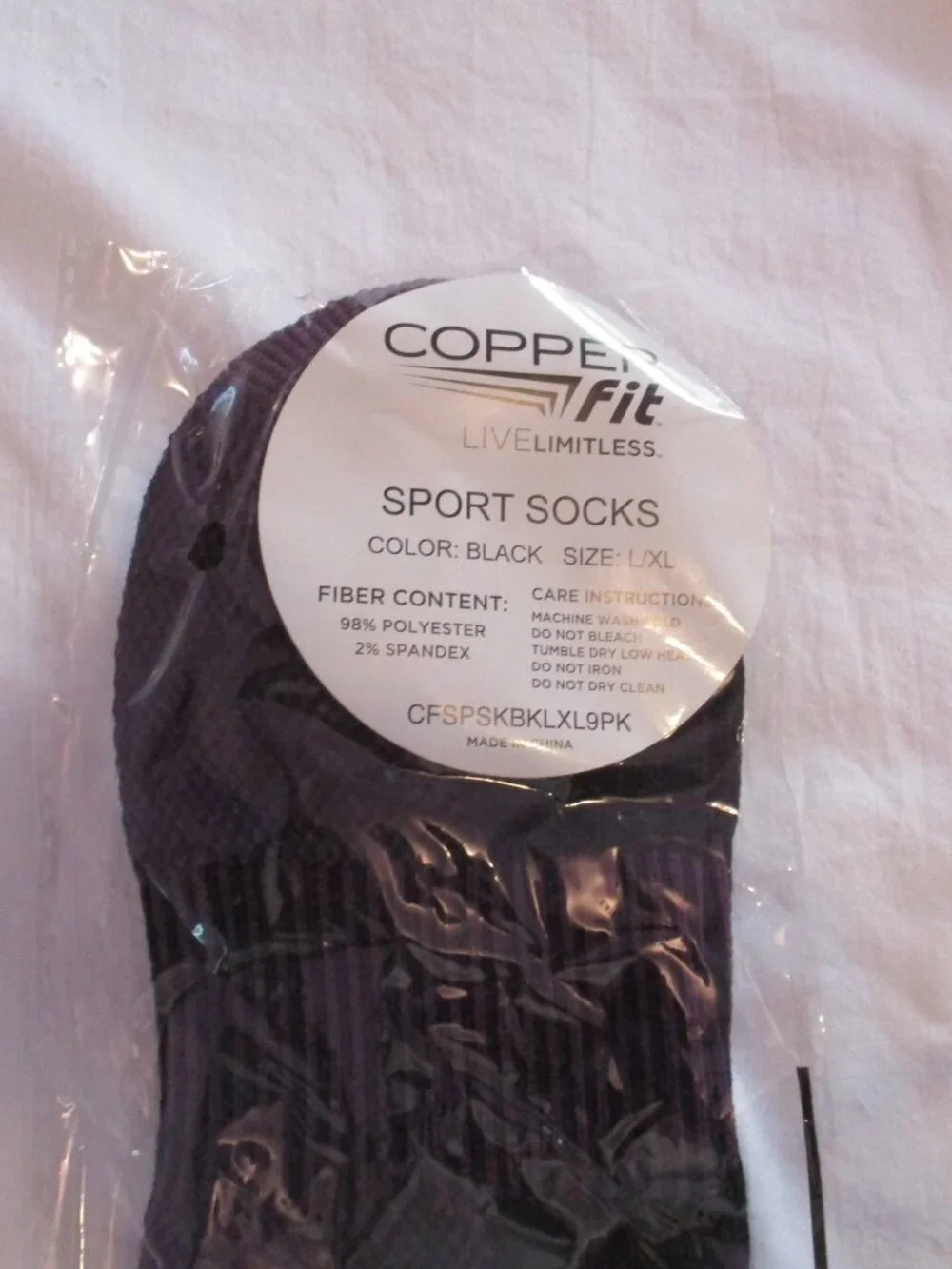 COPPER FIT Infused Sport Socks (4) PAIRS